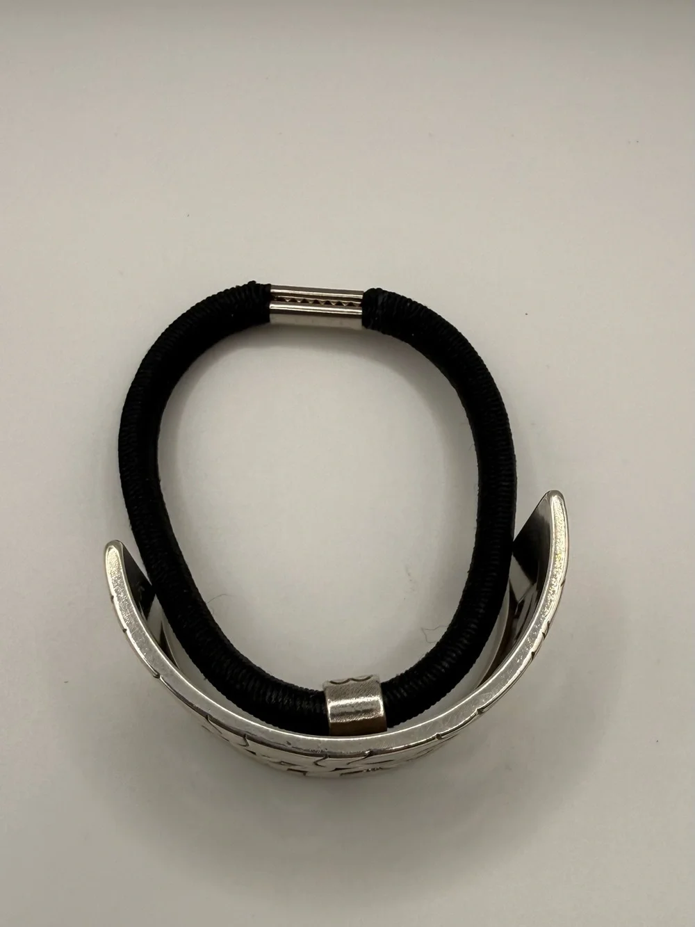 Brighton Silver Tone Scroll Hair Tie Ponytail Holder Used Once